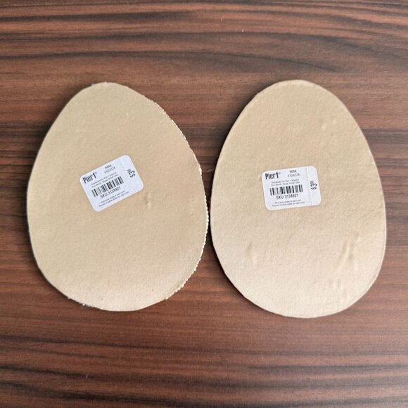 Beaded Easter Egg Coasters Set Of 2 Handmade 5" Pier 1 Imports Striped & Chick D - Picture 4 of 6